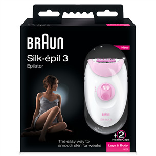 Braun Silk-épil 3, baltas - Epiliatorius