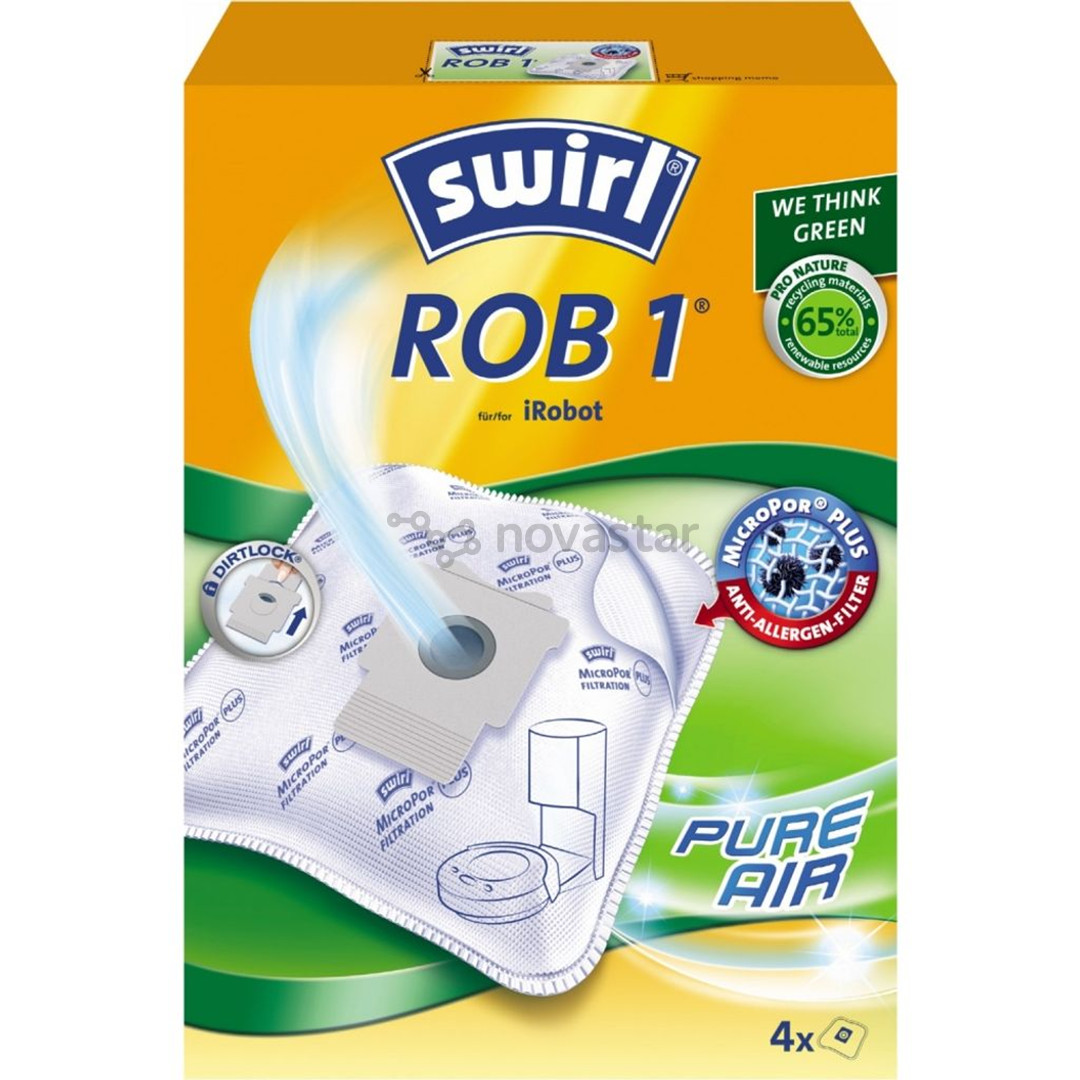 Swirl ROB1, 4 vnt. - Dulkių maišeliai