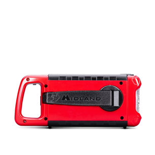 Radijas Midland ER200, SOS emergency, powerbank, solar, red/black