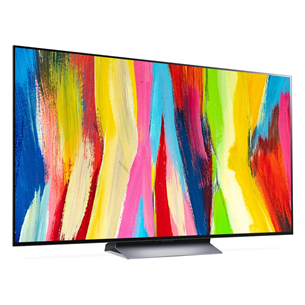 LG OLED C2, 65'', 4K UHD, OLED evo, central stand, gray - TV