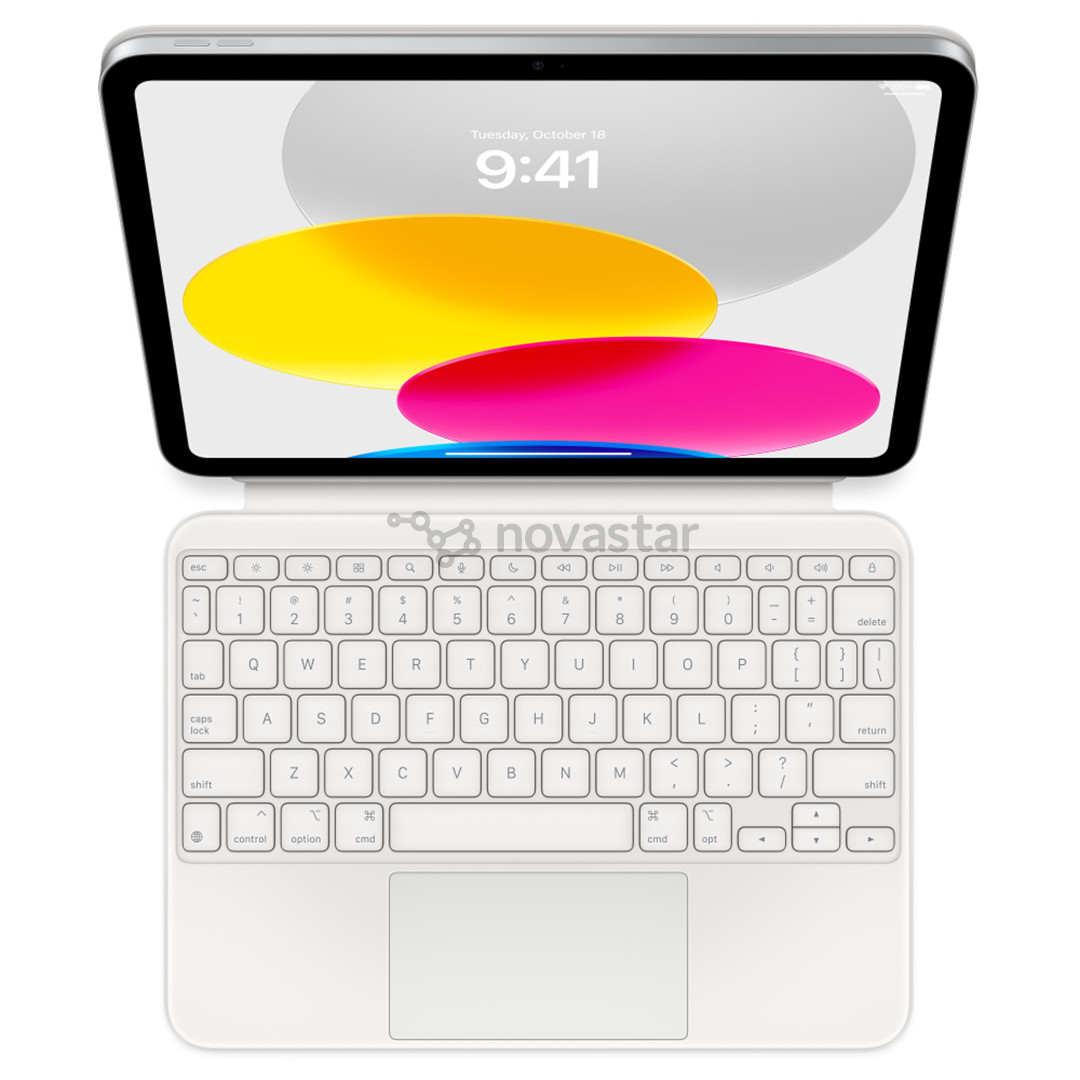 Apple Magic Keyboard Folio for iPad 10, ENG, white - Tablet Cover with Keyboard
