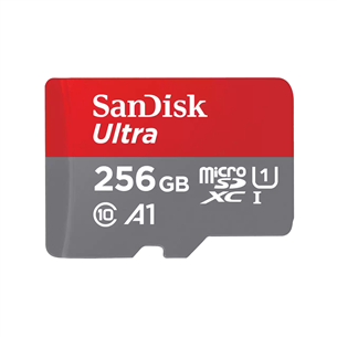 Atminties kortelė SanDisk Ultra microSDXC, 256 GB + adapteris