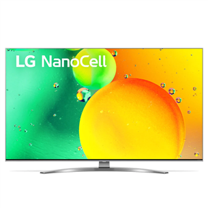 LG NANO783QA, 43", 4K UHD, LED LCD, NanoCell, центральная подставка, серебристый - Телевизор