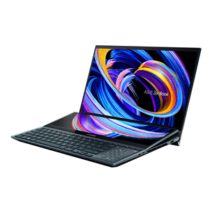 Nešiojamas kompiuteris ASUS Zenbook Pro Duo 15 OLED, Intel Core i7-12700H/GeForce® RTX 3060/1TB SSD/32 GB RAM/W11P/ENG