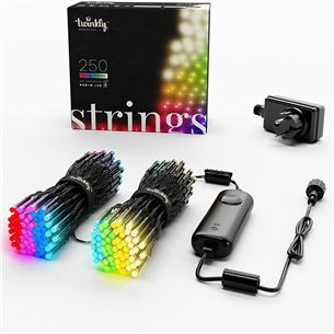 Twinkly Special Edition 250 RGB+W LED String (Gen II), IP44, 20 м, черный - Умная гирлянда