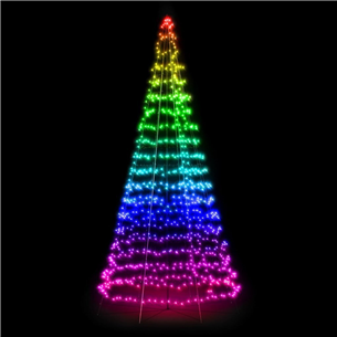 Twinkly Light Tree 3D, 300 светодиодов, IP44, 2 м, черный - Умная рождественская елка