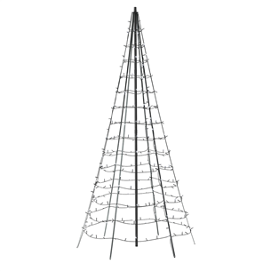 Twinkly Light Tree 3D, 300 LED, IP44, 2 m, black - Smart Christmas Tree