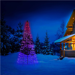 Twinkly Light Tree 3D, 300 светодиодов, IP44, 2 м, черный - Умная рождественская елка