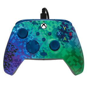 Žaidimų pultelis PDP, Xbox Series X|S & PC, Glitch Green REMATCH Advanced Wired Controller