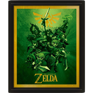 Plakatas Pyramid International Framed 3D Effect Poster Legend of Zelda Link 5050574861014
