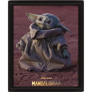 Plakatas Pyramid International Framed 3D Effect Poster The Mandalorian Grogu 5056480310875