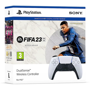 Sony DualSense + FIFA23, PlayStation 5 - Wireless controller + game