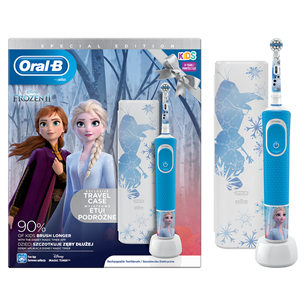 Elektrinis dantų šepetėlis Braun Oral-B Frozen II, Mėlynas