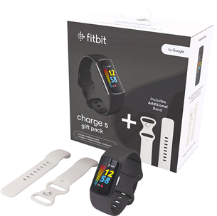 Fitbit Charge 5 Gift Pack, black/white - Activity tracker gift pack