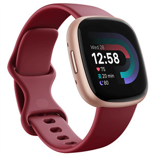 Išmanusis laikrodis Fitbit Versa 4, Beetroot/Copper