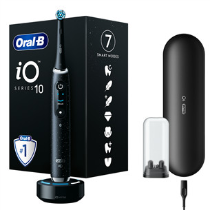 Braun Oral-B iO 10, juodas - Elektrinis dantų šepetėlis IO10BLACK
