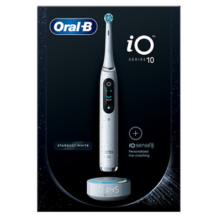 Braun Oral-B iO 10, baltas - Elektrinis dantų šepetėlis