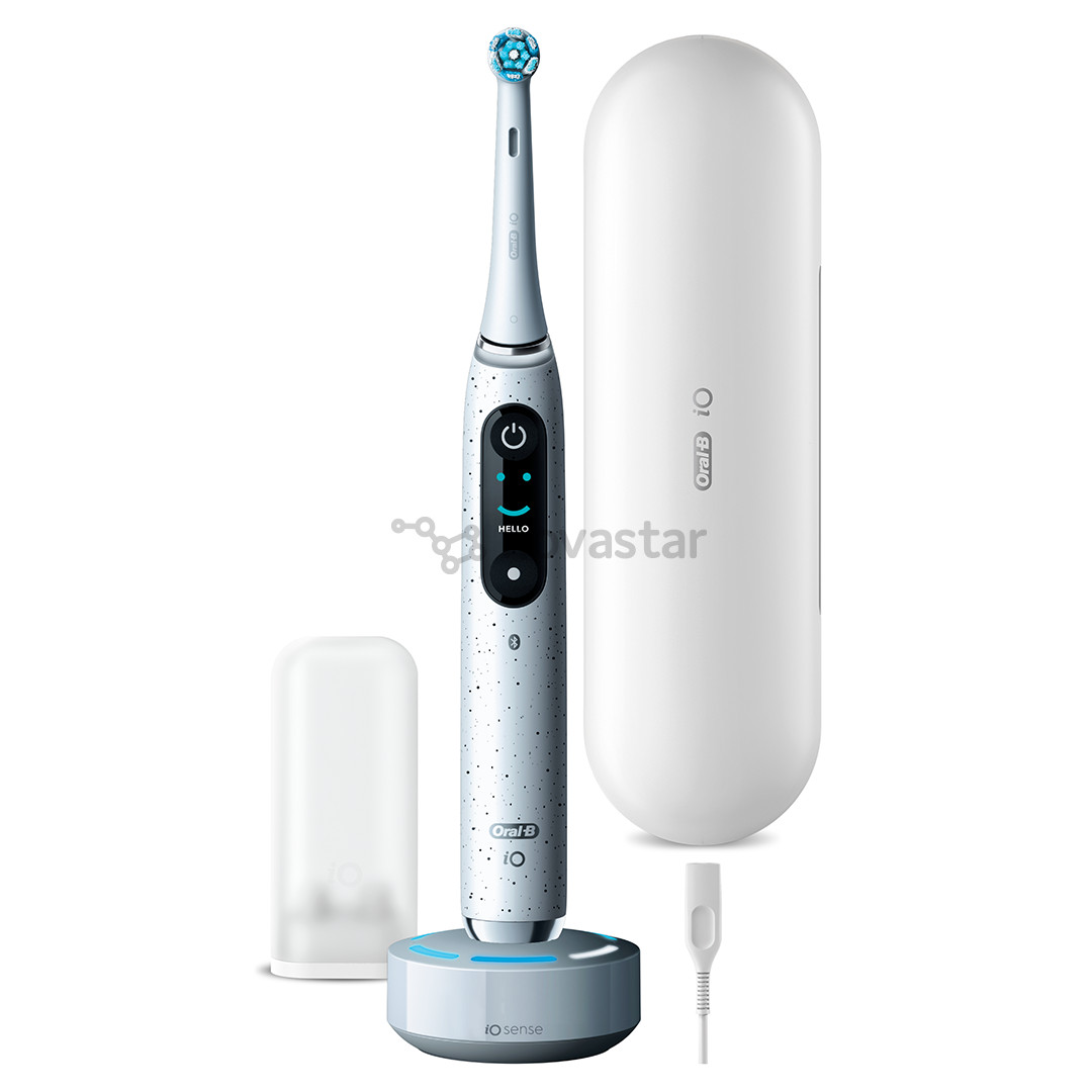 Braun Oral-B iO 10, baltas - Elektrinis dantų šepetėlis