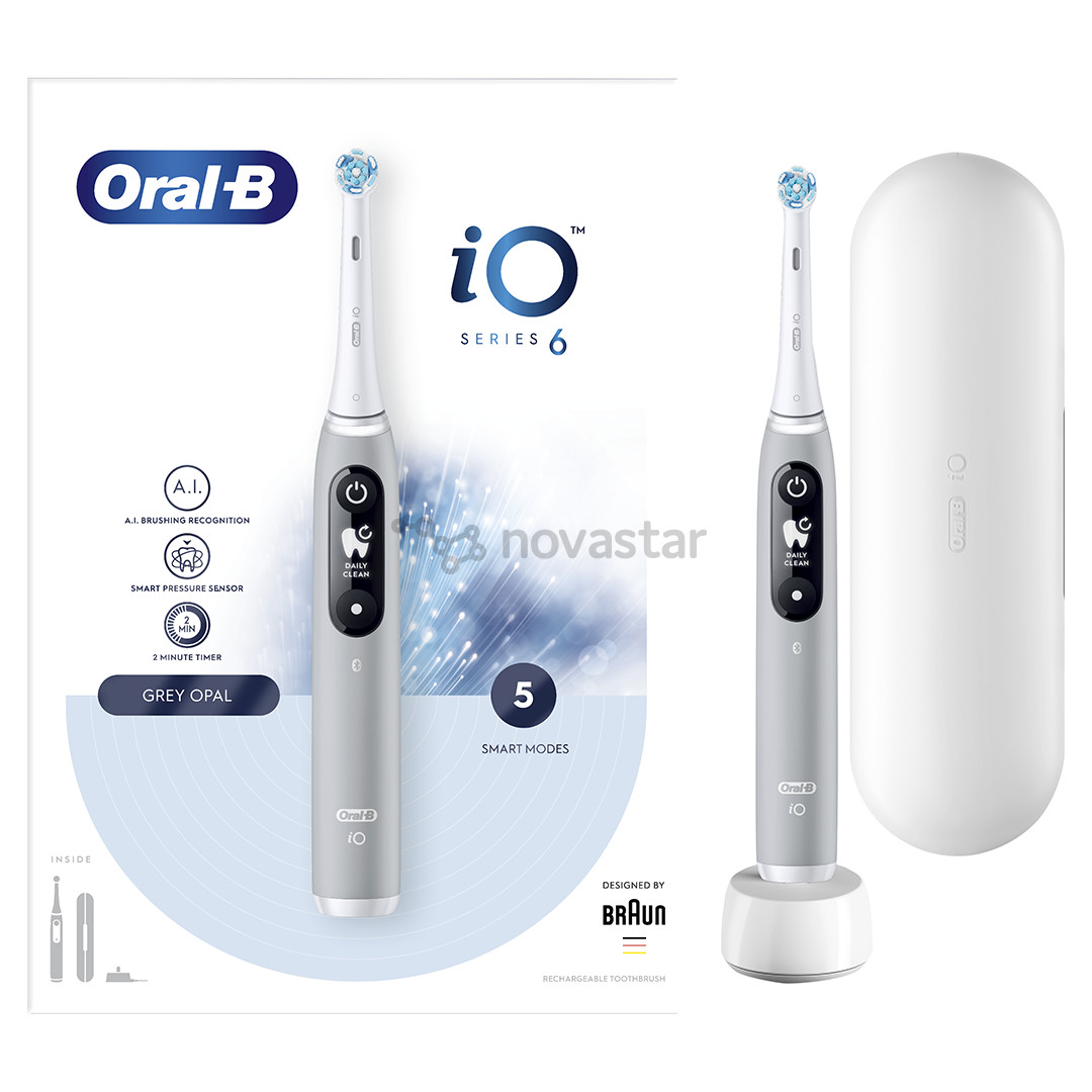 Braun Oral-B iO 6, серый - Электрическая зубная щетка