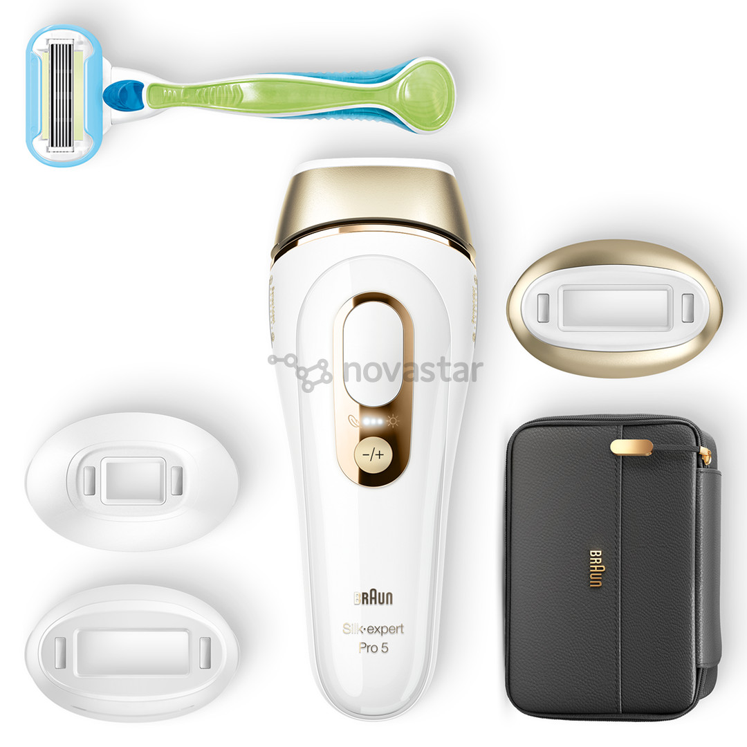 Braun Silk-expert Pro 5 IPL, белый/золотистый - Фотоэпилятор