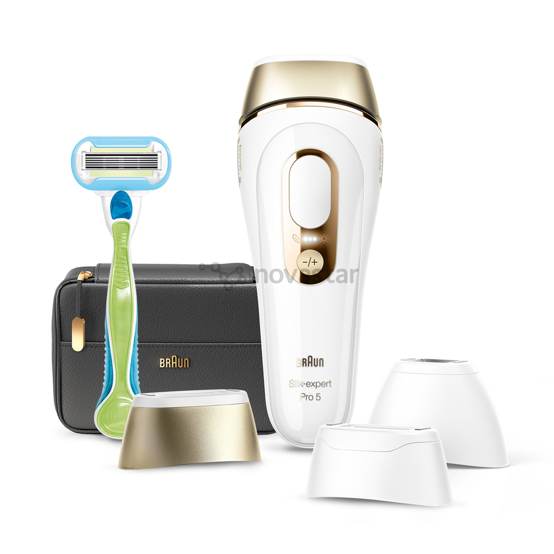 Braun Silk-expert Pro 5 IPL, белый/золотистый - Фотоэпилятор