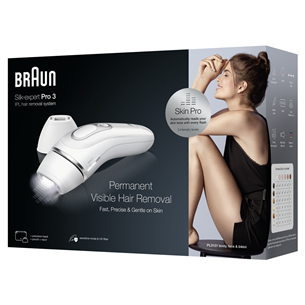 Braun Silk-expert Pro 3 IPL, white - IPL Hair Removal