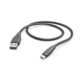 Hama Charging Cable, USB-A, USB-C, 1,5m, black - USB Cable