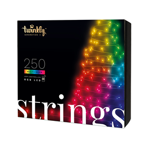 Išmanioji kalėdinė girlianda Twinkly Strings, 250 LED, 20 m, IP44 TWS250STP-BEU