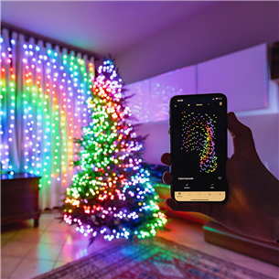 Twinkly Strings, 400 LED, IP44, 32 m, black - Smart Christmas Lights TWS400STP-BEU