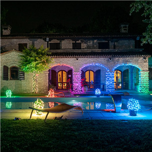 Twinkly Strings, 400 LED, IP44, 32 m, black - Smart Christmas Lights