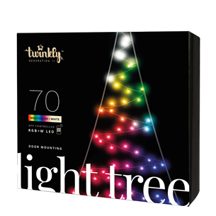 Išmanioji kalėdinė eglutė Twinkly Light Tree 2D, 100 LEDs, IP44, 2 m TWWT050SPP-BEU