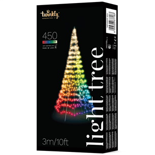 Išmanioji kalėdinė eglutė Twinkly Light Tree 3D, 450 LEDs, IP44, 3 m TWP500SPP-BEU