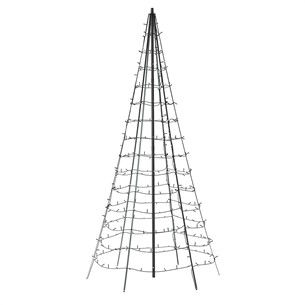Twinkly Light Tree 3D, 450 светодиодов, IP44, 3 м, черный - Умная рождественская елка