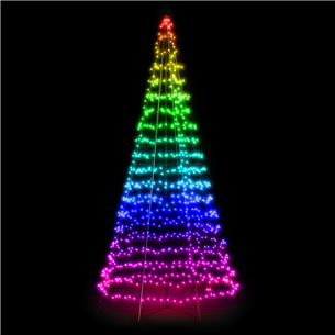 Twinkly Light Tree 3D, 450 LED, IP44, 3 m, black - Smart Christmas Tree