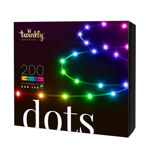 Išmaniosios lemputės Twinkly Dots, 200 LED, IP20, 10 m, white