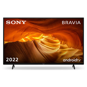 Sony X72K, 43", LED LCD, Ultra HD, black - TV