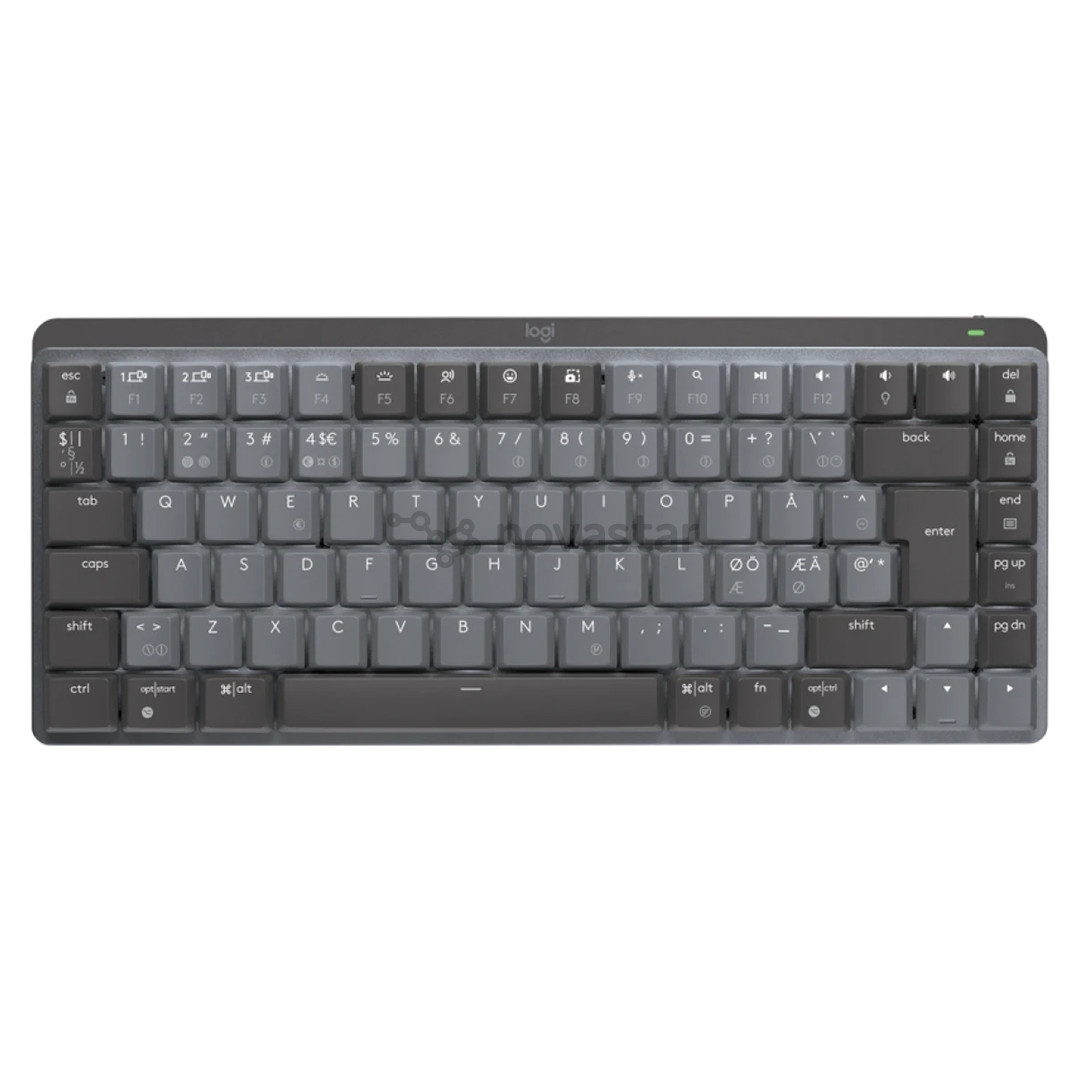 Klaviatūra Logitech MX Mechanical Mini, Linear, SWE, belaidė