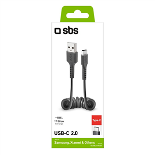 Cable USB-C SBS Spiral (0,5 m)