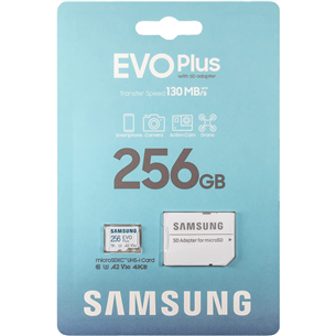 Micro SDXC card Samsung EVO Plus 2021 + SD adapter (256GB)