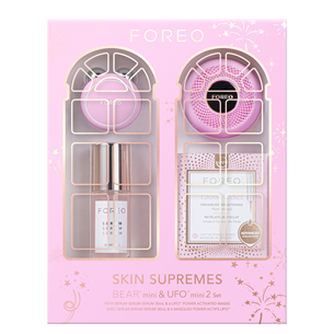 FOREO BEAR mini & UFO mini 2, розовый - Подарочный комплект для ухода за лицом BEAR/UFOSET