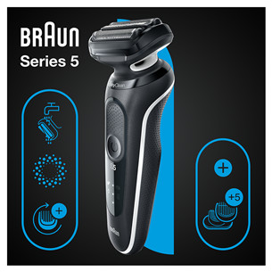 Braun Series 5, Wet & Dry, черный - Бритва