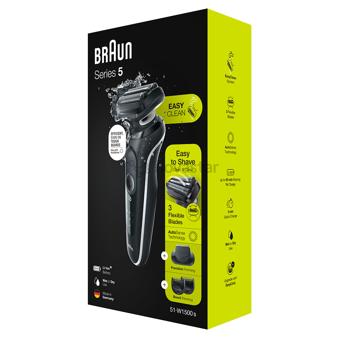 Braun Series 5, Wet & Dry, черный - Бритва