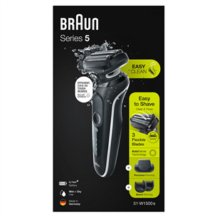 Braun Series 5, Wet & Dry, черный - Бритва