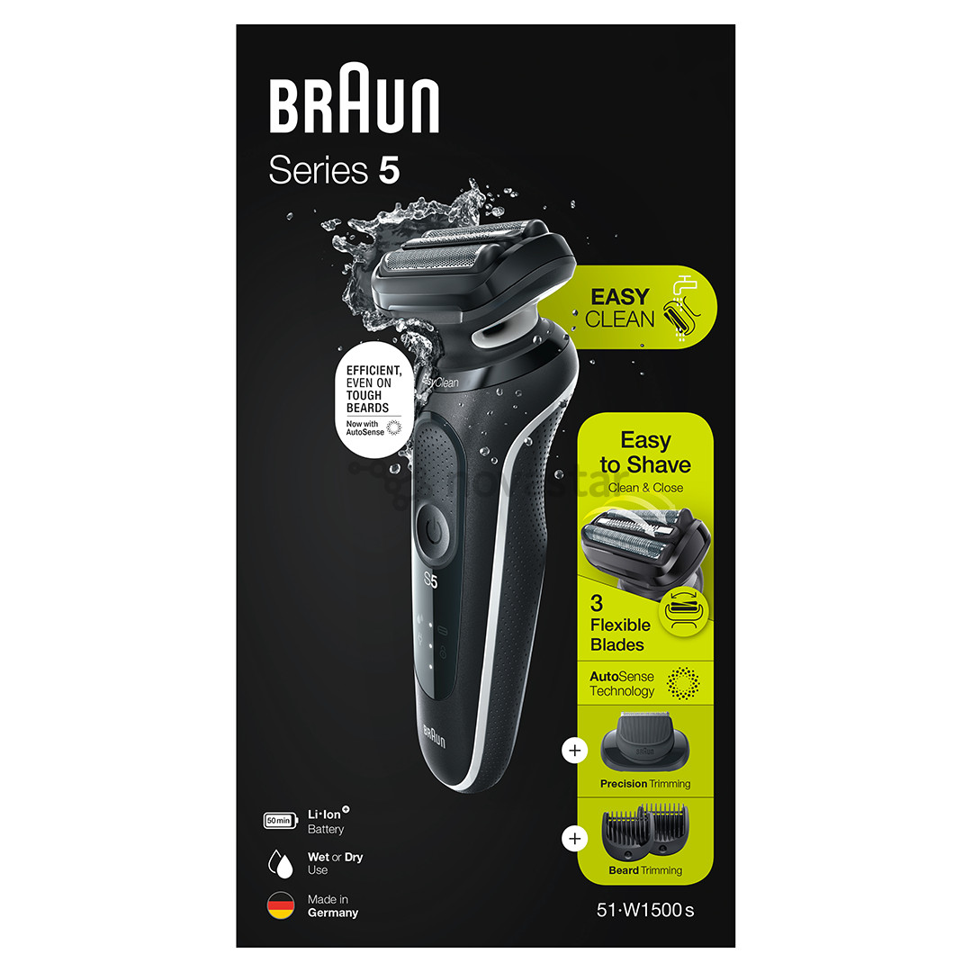 Braun Series 5, Wet & Dry, черный - Бритва