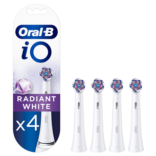 Dantų šepetėlių antgaliai Braun Oral-B iO Radiant White, 4 vnt.