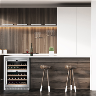 Caso WineChef Pro 40, 40 butelių, aukštis 83 cm, nerūdijančio plieno - Vyno šaldytuvas