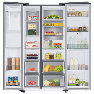 Šaldytuvas Samsung RS6HA8891SL/EF, Family Hub, 614 L, 178 cm