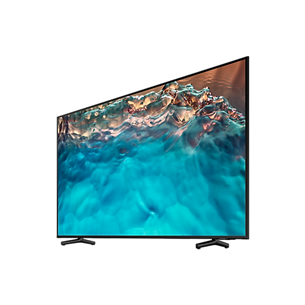 Samsung Crystal BU8072, 65'', 4K UHD, LED LCD, боковые ножки, черный - Телевизор