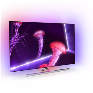 Philips OLED857, OLED, Ultra HD, 48", central feet, gray - TV