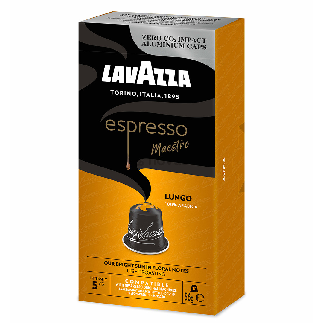 Kavos kapsulės Lavazza Espresso Lungo, 10 vnt.